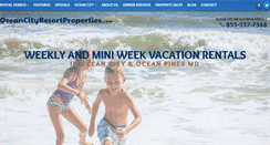 Desktop Screenshot of oceancityresortproperties.com